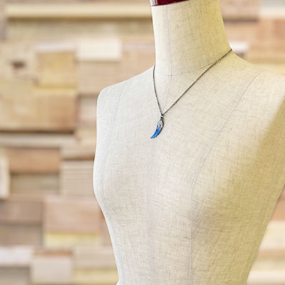 ≪AQUA SILVER/アクアシルバー≫フェザーペンダント　