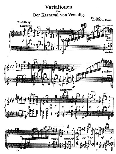 Carnival of Venice【第36回 草加-日本 国際ハープコンクール 2026課題