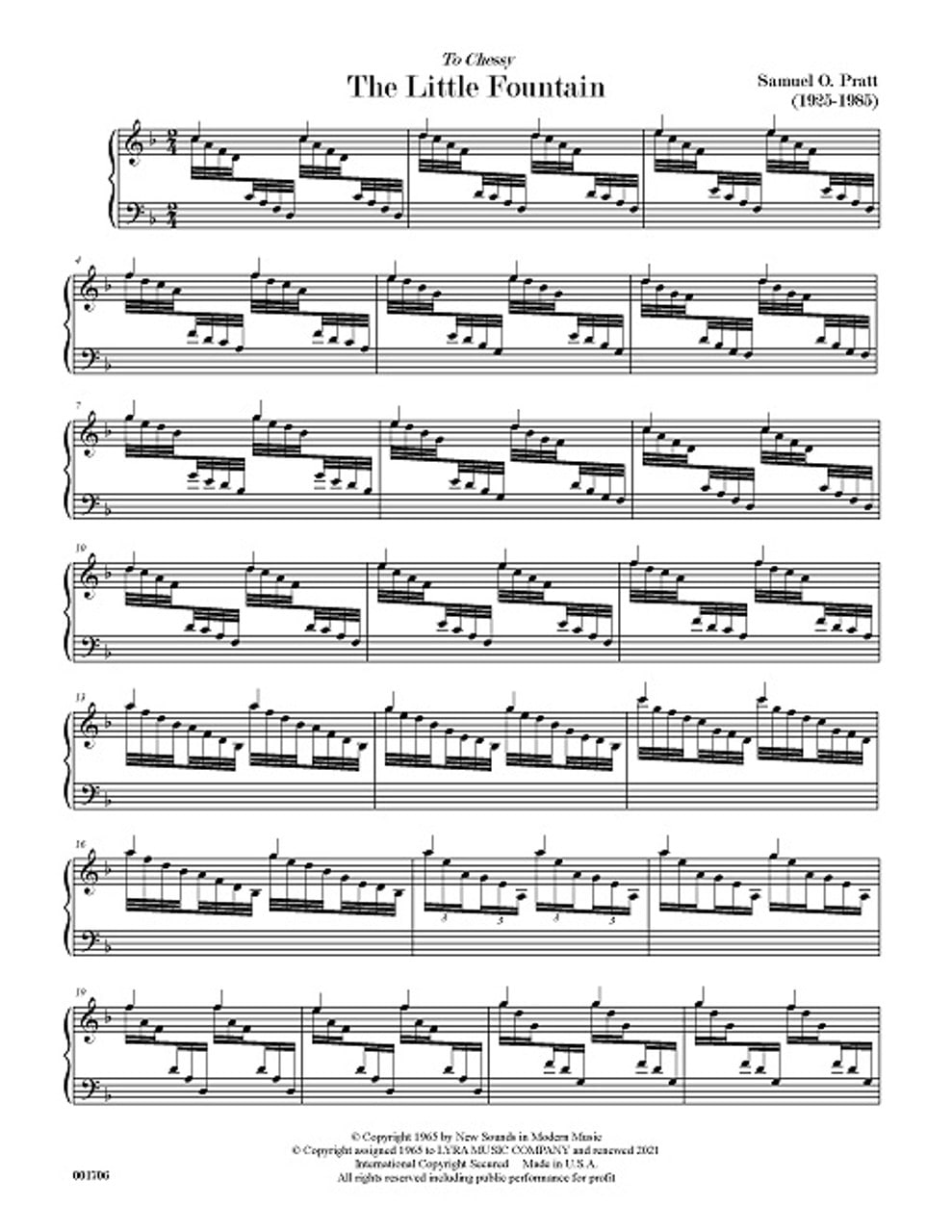 クラシック楽譜セット The Little Fountain 小さな噴水 | 銀座十字屋オンラインショップ