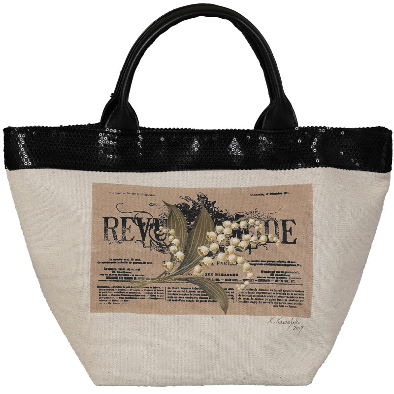 廃番・販売終了]417-1609 河崎香スパンコールバッグキット｢すずらんの