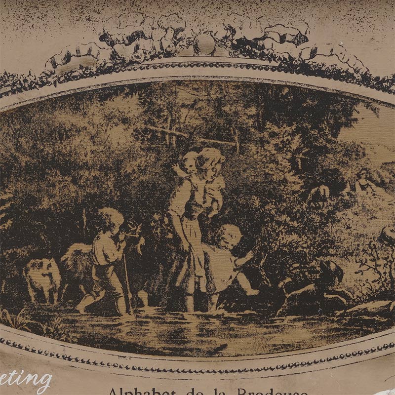 417-7063 ビクトリアンランドスケープ 弓部玲子シルクスクリーン