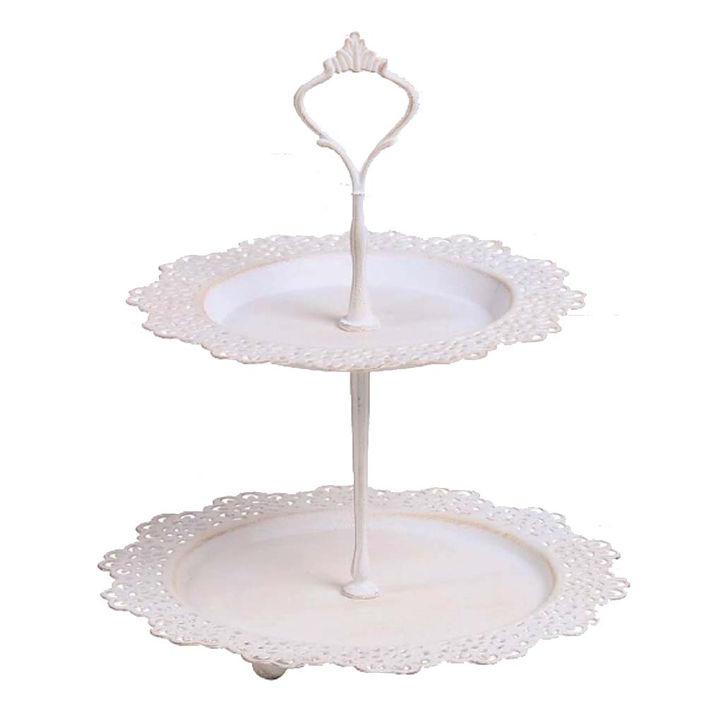 ラスト】ルクルーゼ ケーキスタンド ホワイト 廃盤品