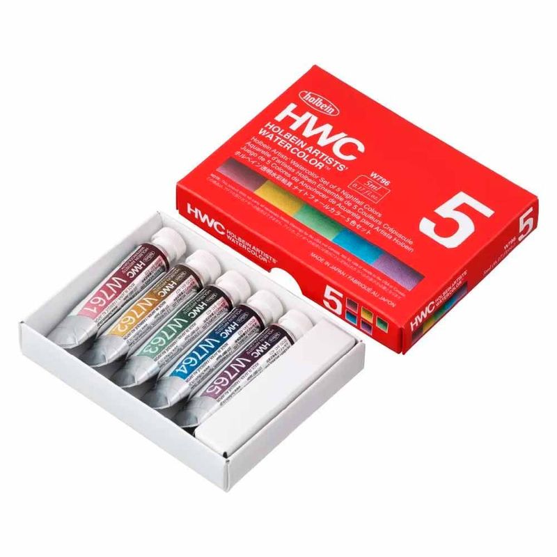 431-7028 HWC透明水彩絵具5ml ナイトフォール5色セット W796【C】[取り寄せ商品] | 絵具（水彩） | |【公式通販サイト ...