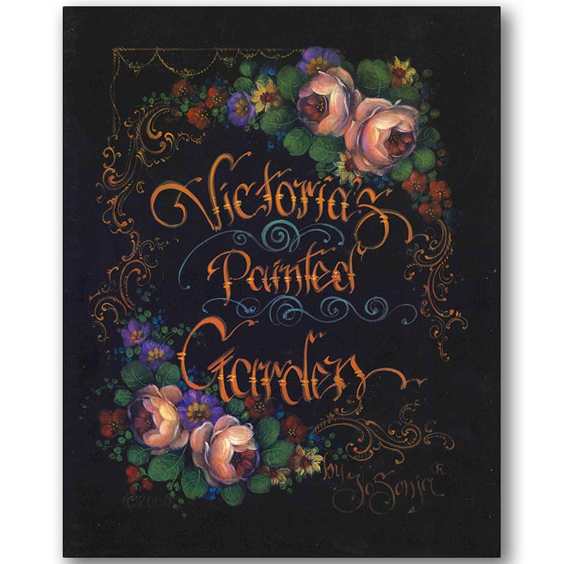 廃番・販売終了]2-02165 ｢VICTORIA'S PAINTED GARDEN｣著:Jo Sonja