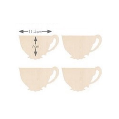 470-00027 Eiko's ティーカップAラウンド 4枚セット【C】<br