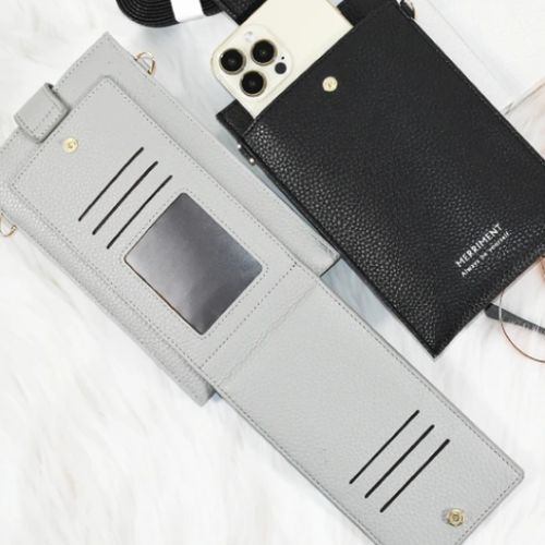 在庫限り廃番]417-2689 スマホショルダーグレー【K】 | 素材,布製品