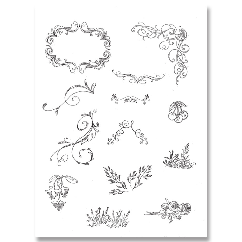 417-7171 ストローク＆フクシャ 新貝美代子 A4シルクスクリーン