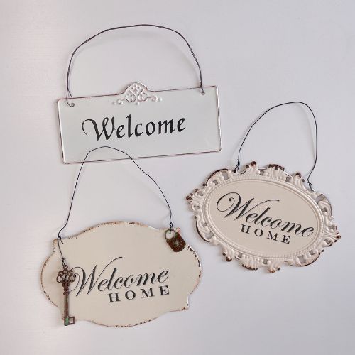 417-1364 ウェルカム・プレート【K】<br>【トールペイント 材料