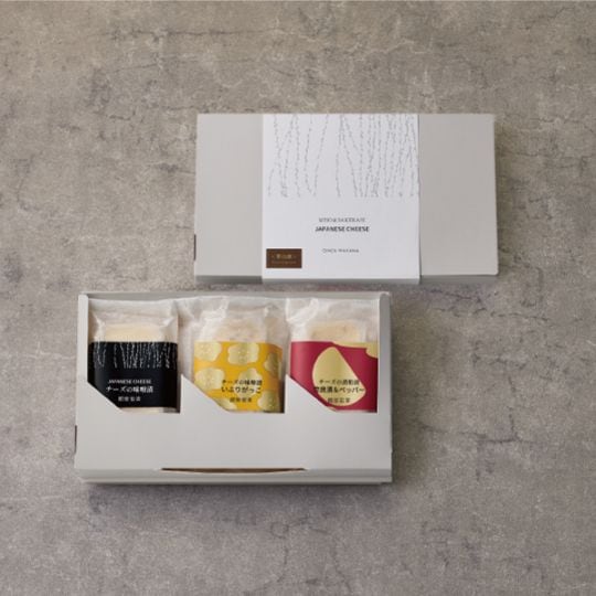 銀座のチーズ 詰合せ（味噌・いぶりがっこ・奈良漬＆ペッパー）