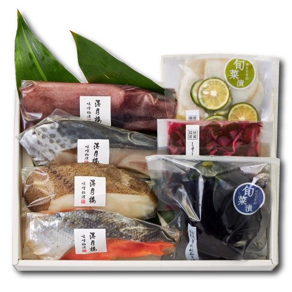 【送料込】魚介味噌粕漬と夏のお漬物 ＜FT-1＞