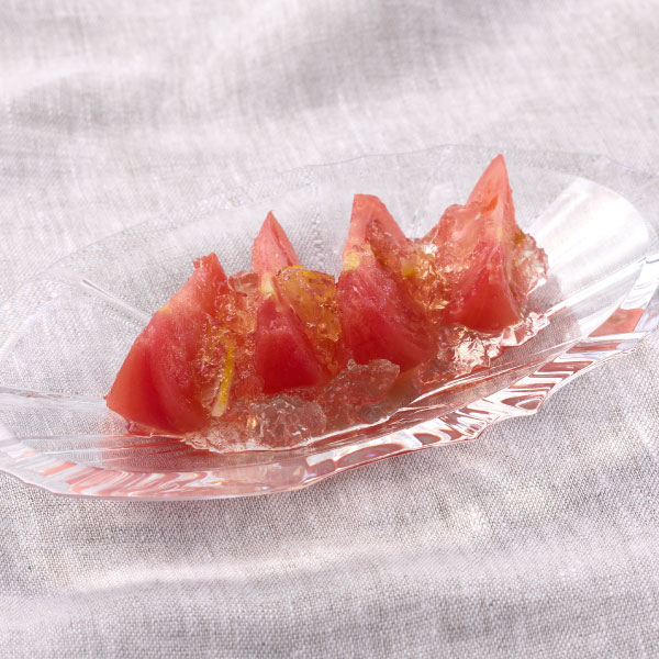 【柚子風味のジュレごと美味しい】トマトの柚子ジュレ