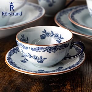 �����륹�ȥ��� Rorstrand �����ƥ���ǥ��� �����ҡ����åס��������� ���� ���� �̲� 1011701 & 1011703 Ostindia Coffee Cup & Saucer ������