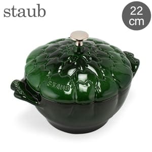 ���ȥ��� Staub �����ƥ����硼�������å� 22cm ξ���� �ۡ����� �� 11152285 �Х��륰�꡼�� Cocotte Artichoke Basil ������� ���å��� ������ ��