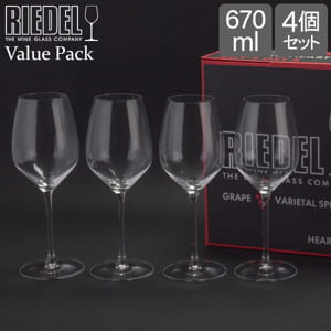 �꡼�ǥ� Riedel �磻�󥰥饹 4�ӥ��å� �ϡ��ȡ��ȥ����ϡ��� �Х�塼�ѥå� �꡼����� 5409/05 HEART TO HEART �磻�� ���饹 ��磻�� ������ ��