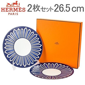 ����᥹ Hermes �֥롼�����桼�� �ǥ��ʡ��ץ졼�� 26.5cm HE030001 P2 BLEUS D AILLEURS Dinner Plate ��� �ơ��֥륦���� �ץ졼�� �� ���� ������ ��