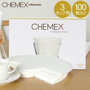 Chemex ����å��� �����ҡ��᡼���� �ե��륿���ڡ��ѡ� 3���å��� �ܥ�ǥå� 100���� �ɻ� FP-2 ������