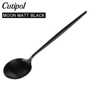 Cutipol �����ݡ��� MOON MATT BLACK �ࡼ��ޥåȥ֥�å� Table spoon �ơ��֥륹�ס��� Black �֥�å� ���ȥ�꡼ �ǥ��ʡ����ס��� MO05BLF ������ ��