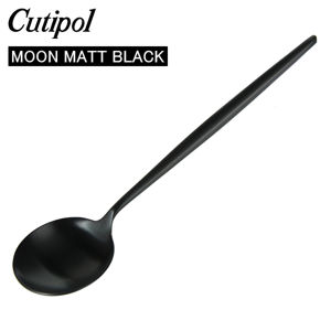 Cutipol �����ݡ��� MOON MATT BLACK �ࡼ��ޥåȥ֥�å� Dessert spoon �ǥ����ȥ��ס��� Black �֥�å� ���ȥ�꡼ MO08BLF ������ ��