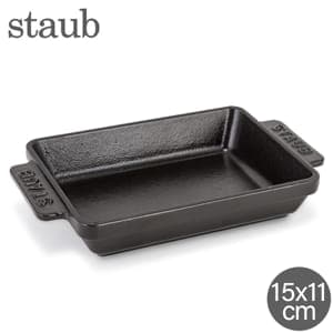 staub ストウブ ミニ レクタンギュラー ディッシュ ブラック 2枚 Amazon｜staub ストウブ 「 ミニ レクタンギュラー ディッシュ