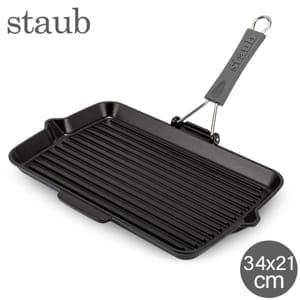 ���ȥ��� Staub �����ѥ� 34��21cm �쥯���󥮥�顼����� 1202223 �֥�å� ���ơ��� �С��٥��塼 BBQ ���� ����� Ŵ�� ��