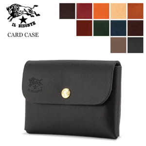 ����ӥ���� Il Bisonte ̾������ �����ɥ����� C0855 P CARD CASE �쥶�� �� ������� �ץ쥼��� ����å���쥹 ��