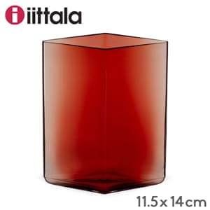 å Iittala 롼 ١ Ruutu Vase  11.514cm 1015596 ٥꡼ Cranberry ƥꥢ 饹 ̲ ե ץ   