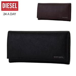 ǥ Diesel  Ĺ 24 A DAY  쥶  ܳ X03928 PR271 ֥å ֥饦 Wallet ǥ ޤ Ĺ   