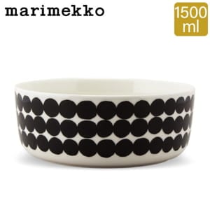 �ޥ��å� Marimekko �ܥ��� 1500mL ������ȥ�ס������ Oiva Siirtolapuutarha �ۥ磻�� / �֥�å� 063301-190 �ܡ��� �������� �̲� ������ ��