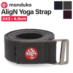 �ޥ�ɥ��� Manduka �襬 ���ȥ�å� 243��4.5cm �ץ��åץ� ��� AligN Yoga Strap 8' 413018 Props ���ݡ��� �Х�� �襬 �٥�ȡ�