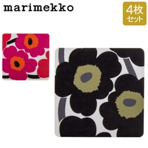 �ޥ��å� Marimekko ���˥å� ���������� 4�祻�å� �ץ饤���å� 065080 Trivet UNIKKO PLYWOOD COASTERS ���� ������� ���襤�� �̲� �̲����� ������ ��