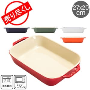 ߸˸¤ ȥ Staub 쥯󥮥顼ǥå 27cm20cm<br>(üޤ)33cm21cm ߥå 40510-809-0 ꡼ Gratin Dishrectangular cherry Ǯ ֥  