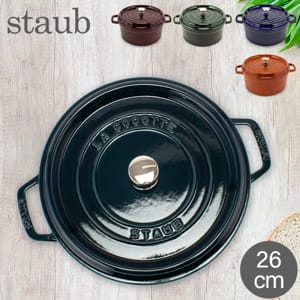���ȥ��� Staub �ԥ� �����å� �饦��� 26cm ξ���� �ۡ����� �� Cocotte ������� ���å��� ������ ��