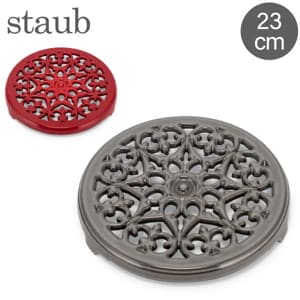 ���ȥ��� Staub ���ߤ� ��꡼ �ȥ�٥å� 23cm �ۡ����� ������� ���å���ġ��� Lilly Trivet Round ��