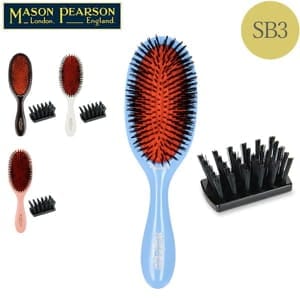 ᥤԥ ֥饷 ӡ  ʼ ѵ   󥷥ƥ֥֥å  ӥ֥饷 SB3 Mason Pearson Dark Ruby Plastic Backed Hairbrushes Sensitive 