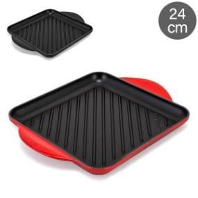 �롦���롼�� �륯�롼�� Le Creuset �����ѥ� 24cm �����ץ졼�� �������� �ۡ����� Grillplatte Quadratisch ����� Ŵ�� ������� ���å������� ��