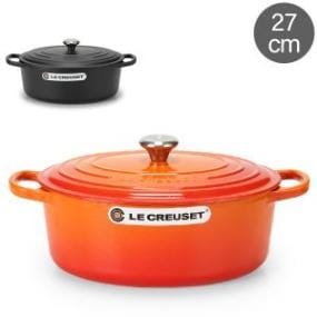 �롦���롼�� �륯�롼�� Le Creuset ξ���� �����˥��㡼 27cm 270mm �����åȥ����Х� ��Ǯ �� ������� ���å������� Ĵ����� ����ƥꥢ SIGNATURE Cocotte Ovale ������ ��