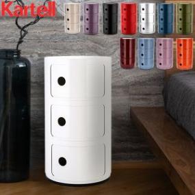 ����ƥ� Kartell �������� ����ݥ˥ӥ� 3�� Componibili 4967 ��Ǽ�ܥå��� �饦��ɥ������� ������� �����ʡ��������� �ץ饹���å� ��ӥ� ���� ������� ��