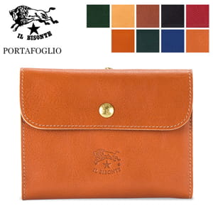 ����ӥ���� Il Bisonte ����ޤ���� ������å� C0421 PORTAFOGLIO P ���� �쥶�� �� ����å���쥹 ��