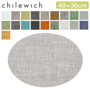 륦å CHILEWICH ޥå ߥ˥Хåȥ 4936cm ơ֥ޥå ơ֥륦 åޥå Х  ץ쥤ޥå ץ Mini Basketweave Oval 100130 