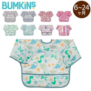 �Х󥭥� Bumkins ���������ץ��� ���꡼�֥ӥ� Ĺµ 6��24���� ���ץ��� ������ �ɿ� ������ Sleeved Bib �ӥ� ����줫�� �֤���� ��