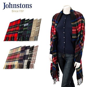 ����󥹥ȥ� Johnstons �����ߥ� �����å� �ޥե顼 ���ȡ��� ��Ƚ���ȡ��� WA000056 100% Cashmere Woven Scarf �Ҥ��ݤ� �֥�󥱥å� ��ǥ����� ��� ��