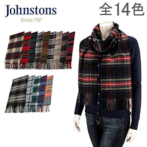����󥹥ȥ� Johnstons �����ߥ� �����å� �ޥե顼 ���ȡ��� ��14�� WA000016 100% Cashmere Woven Scarf �Ҥ��ݤ� ��˥��å��� ��ǥ����� ��� ��