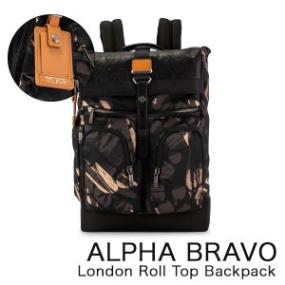大容量/美品✨トゥミ ALPHA BRAVO ロールトップ バックパック 黒 トゥミ TUMI アルファ ブラボー ロンドン ロール トップ バック