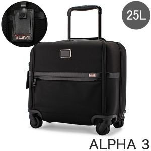 TUMI ALPHA3 コンパクト・4ウィールド・ブリーフ Blackブラック トゥミ TUMI スーツケース 25L アルファ 3 コンパクト 4ウィール