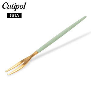 �����ݡ��� Cutipol GOA ���� ����ѥˡ����ե����� ����ɥ�ߥ������ Japanese Fork Celadon Gold ���ƥ�쥹 ���ȥ�꡼ ��