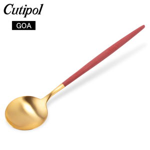 �����ݡ��� Cutipol GOA ���� �ơ��֥륹�ס��� ��åɡߥ������ Table spoon Red Gold ���ȥ�꡼ �ǥ��ʡ����ס��� ��