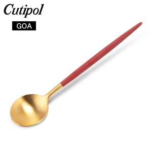 �����ݡ��� Cutipol GOA ���� �����ҡ����ƥ������ס��� ��åɡߥ������ Tea spoon/ Coffee Spoon Red Gold ���ƥ�쥹 ���ȥ�꡼ ��