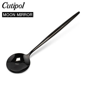 �����ݡ��� Cutipol MOON MIRROR �ࡼ��ߥ顼 �ǥ����ȥ��ס��� �֥�å� Black 610105046 �Ĥ䤢�� Dessert Spoon ���ƥ�쥹 ���ȥ�꡼ ��