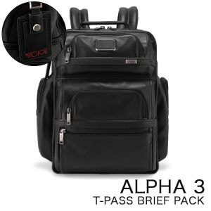 �ȥ��� TUMI �Хå��ѥå� ALPHA 3 T-PASS �ӥ��ͥ����饹 �֥꡼�եѥå� �쥶�� 09603578DL3 / 117318-1041 �֥�å� �ӥ��ͥ����å� ��