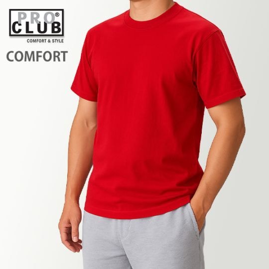 �߸˸¤� �ץ������ ProClub T����� ���롼�ͥå� ����ե����� 102 Crew Neck Ⱦµ ̵�� ���ȥ꡼�� ����ʡ� ȩ�� ��� ����ץ� ������� ��